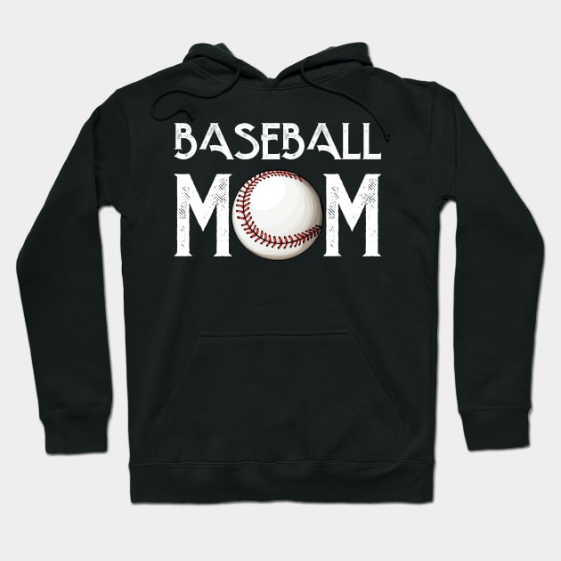 Baseball Mom Baseball Mama Mother's Day Hoodie by Rosemat